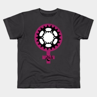 Chainring Girl Power RIDE! Kids T-Shirt